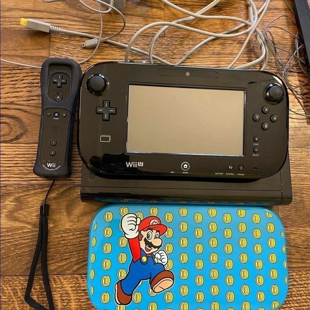 🕹HP🕹 NINTENDO Wii U 32GB Black Console GamePad COMPLETE W/4 Games. - Picture 3 of 12